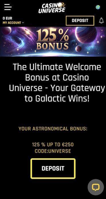 casino universe welcome offer|Casino Universe Bonus .